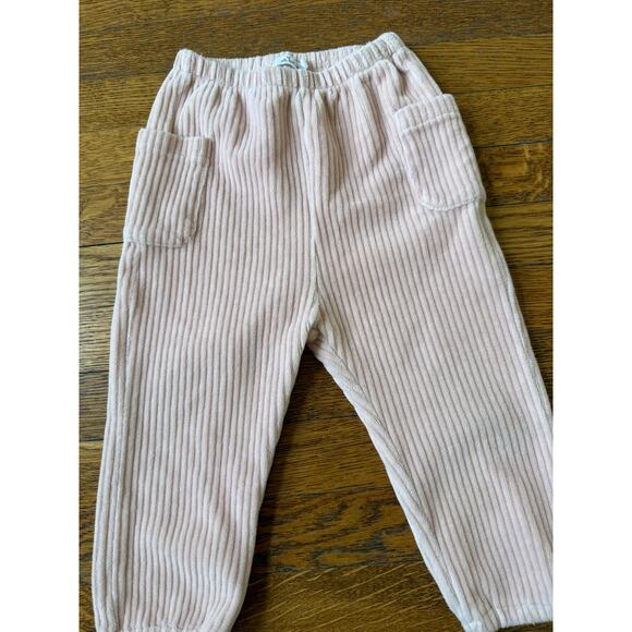 Oh Baby Girls' Ribbed Velour Pants Size 12-18 Months - Picture 2 of 4